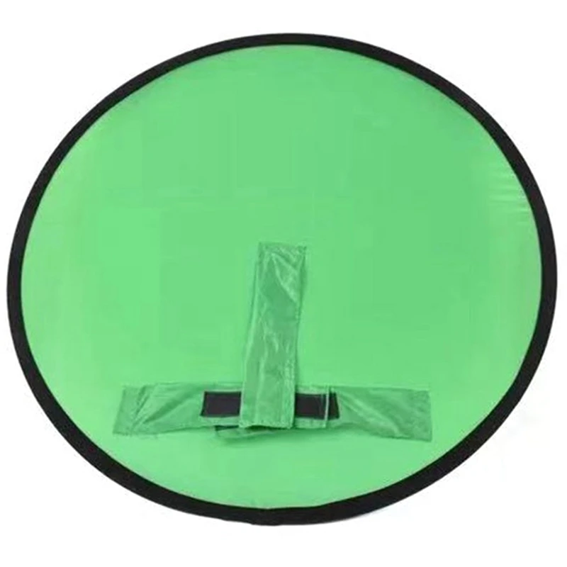 

Round Background Board 2-In-1 Green Screen Double Sided Folding Portable Green Screen For Video Chat Zoom Skype