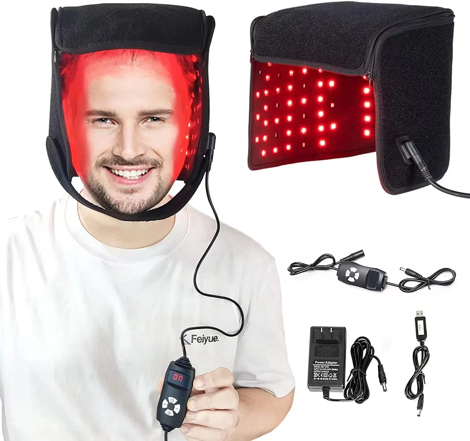 

650nm Infrared Light Hair Growth Cap LED Red Light Therapy Hat for Hair Growth Hair Loss Promote Hair Fast Regrow Care Tools