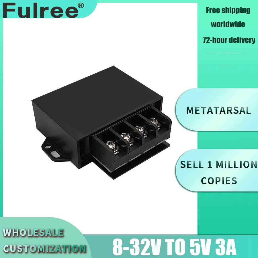 Преобразователь постоянного тока 12 В 24 в 5 3 А понижающий преобразователь от 8 до 32