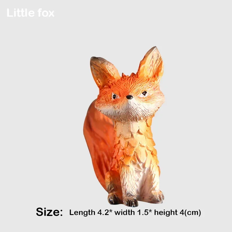 

Миниатюра лиса из резины