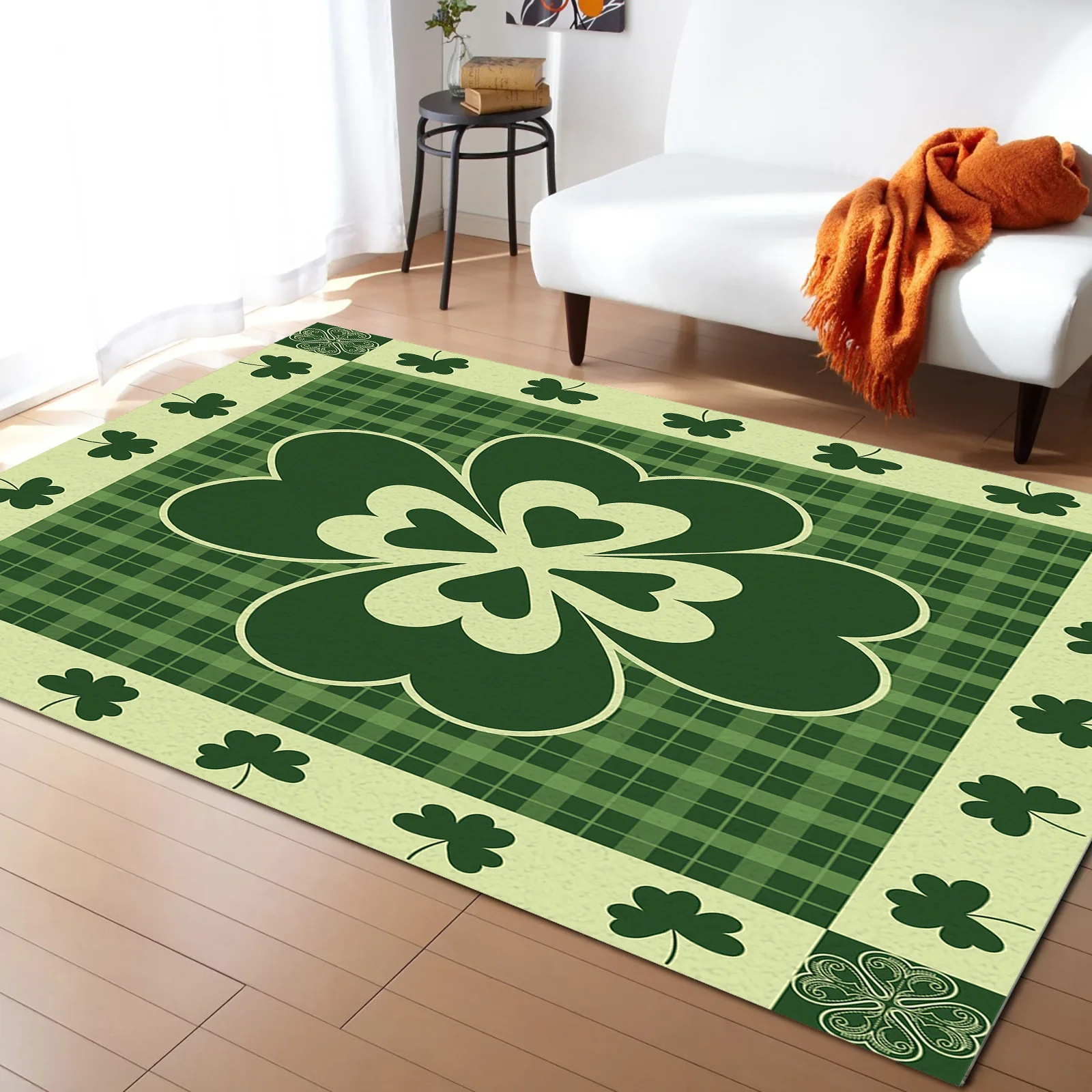 

Квадратные Коврики в клетку St Patrick'S Day Lucky для гостиной