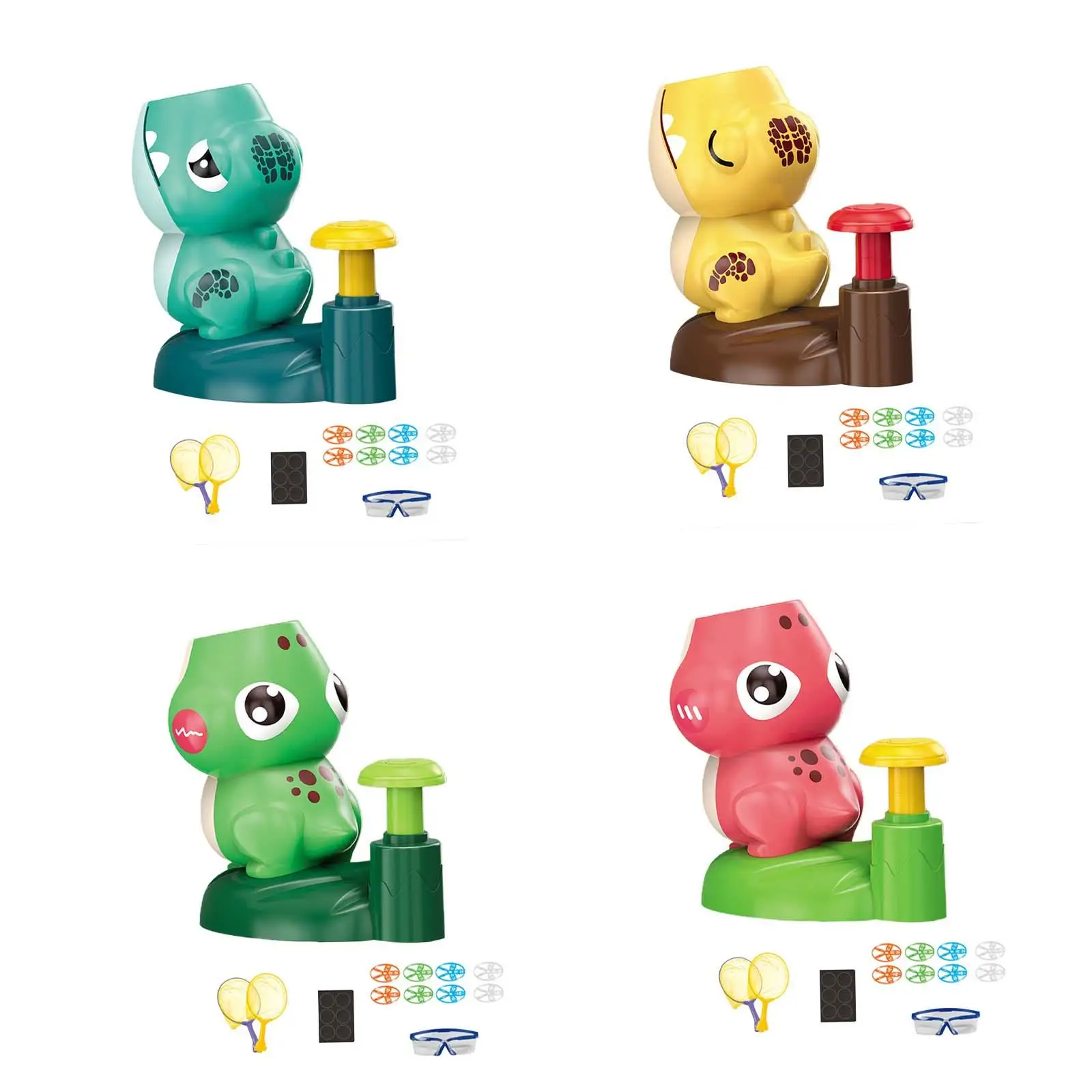 

Outdoor Indoor Rocket Launcher Chasing Game Outdoor Toys 8 Discs Launching Catching Launcher Launcher for Beach Outside