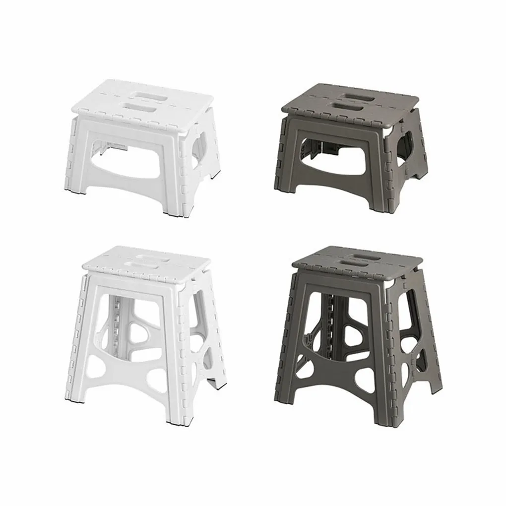 

Non-slip Portable Folding Stool Plastic Outdoor Bench for Bathroom Camping Travel Fishing S