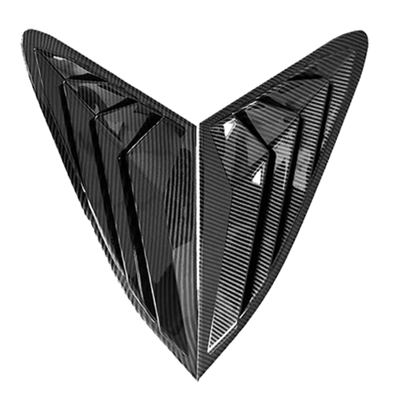 

2X Rear Side Window Quarter Louver Cover For KIA K5 2020 2021 2022