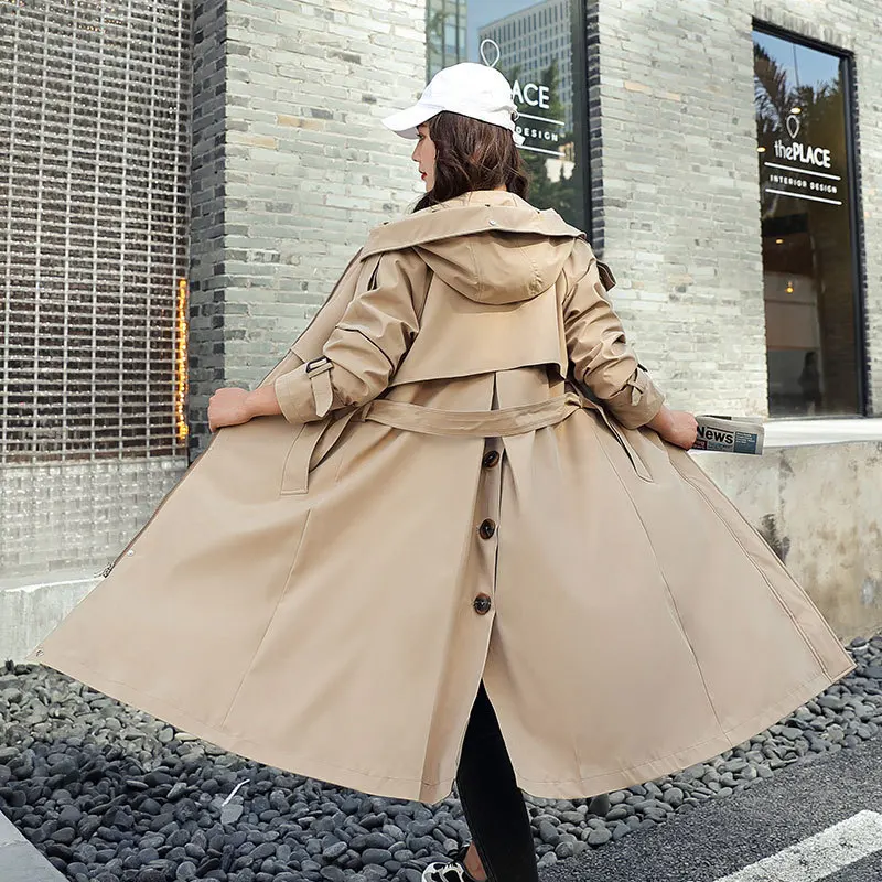 Korean Style Women Winter Jacket Hooded Thicken Parkas Coat Fleece Wool Liner Distachable Warm Long Thick Faux Fur Padded Parkas