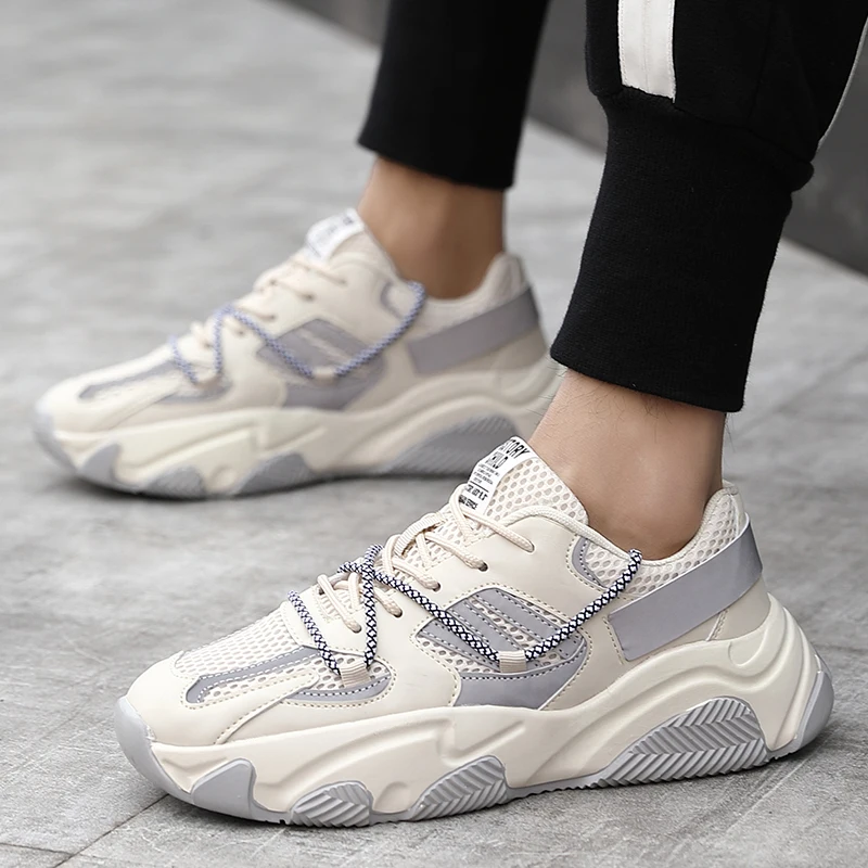 

Light Breathable Trend Men Sneakers Men's Fashion Casual Shoes Comfortable Outdoor Non-slip Man Walking Shoes Zapatillas Hombre