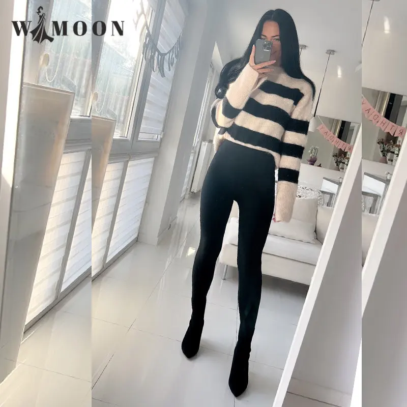 

Шикарные зимние Бархатные утепленные брюки в виде акулы с высокой талией 2023, женская одежда, сексуальные бесшовные флисовые теплые леггинсы, облегающие повседневные Леггинсы