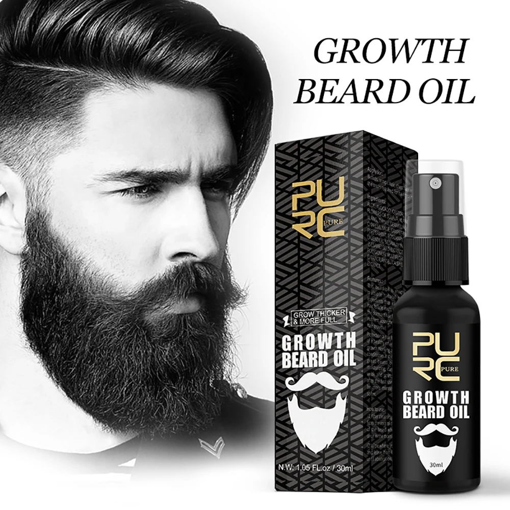 

30ml Growth Beard Oil Grow Beard Thicker & More Full Thicken Hair Care For Men Beard Nourishing Grooming Treatment Products