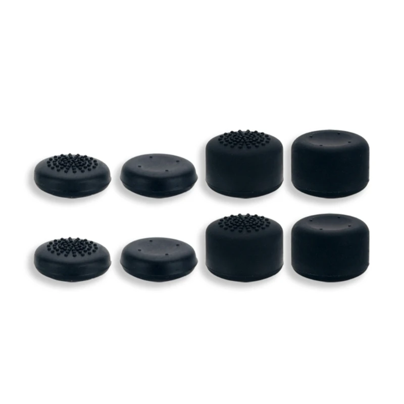 

Game Controller Thumb Grip Caps, Joystick Caps for Steam Deck Rubber Analog Cover Thumbstick Grips,Black,8pcs