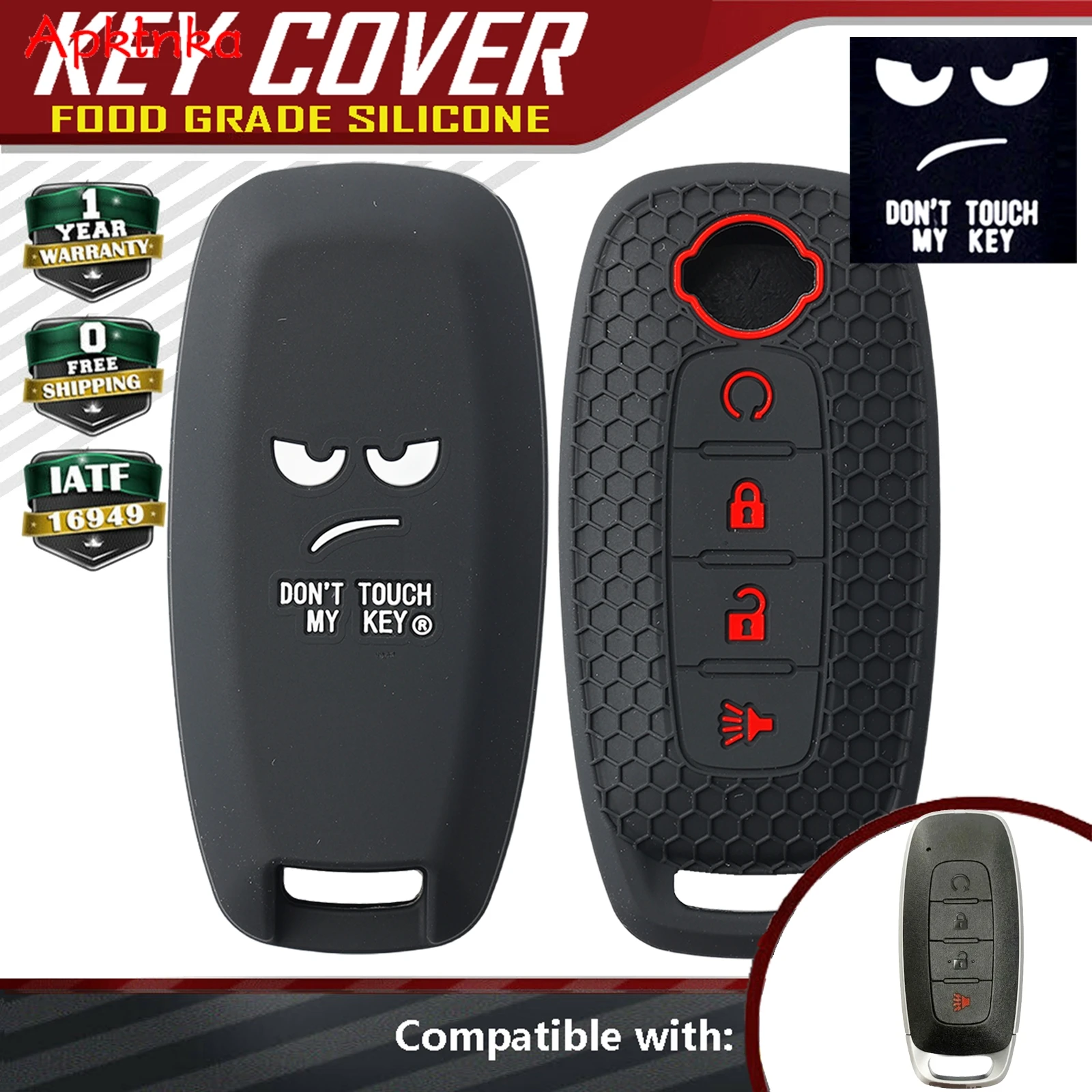 

Для Nissan Kicks Rogue Qashqai X-Trail 2022 2023 2024 силиконовый 4-кнопочный брелок с кольцом, чехол-держатель, автомобильные аксессуары