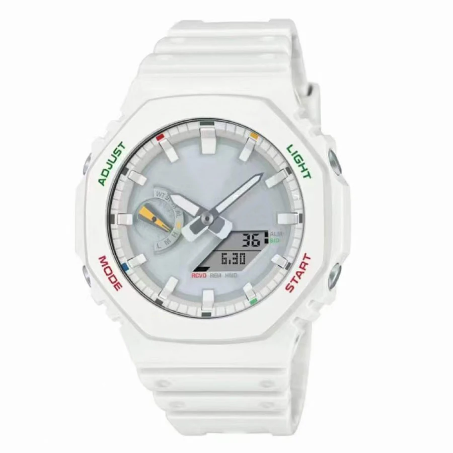 

Full-featured Brand Wrist Watches LED Dual Display Men Women Sports Electronic Analog Digital Waterproof Rubber Clock 06-22