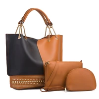 women shoulder bag 3pcsset high quality ladies handbags female pu leather composite bag with wallet