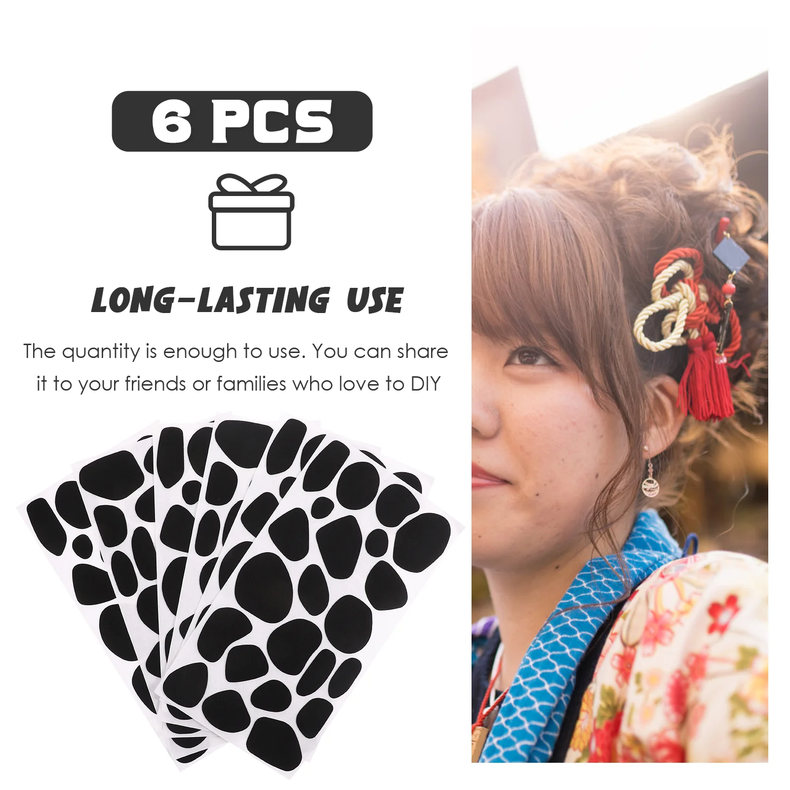 6 листов клейкие фетровые наклейки самоклеящиеся аксессуары ручной работы DIY