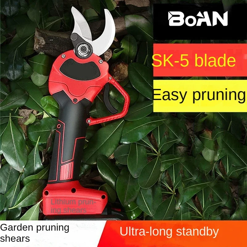 

21V Cordless Electric Pruning Shears Pruning Garden Scissors Bonsai Tree Pruning Branches Battery Cutter Landscaping Garden Tool