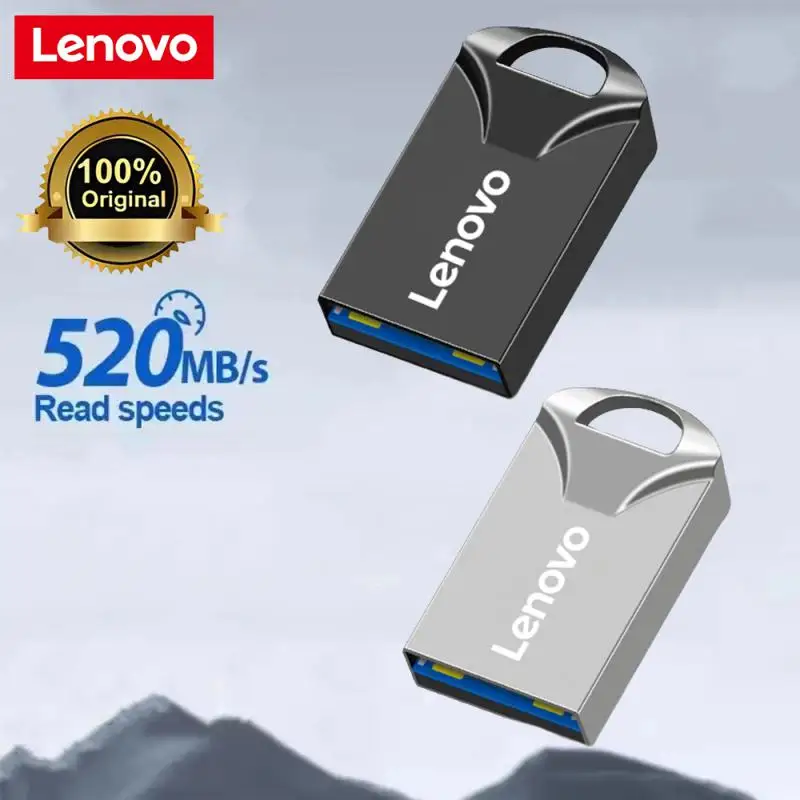 Lenovo 2TB USB Flash Drive High Speed 3.0 Mini Pendrive 128GB Pen Cle Stick 1TB Storage Key USB-устройства