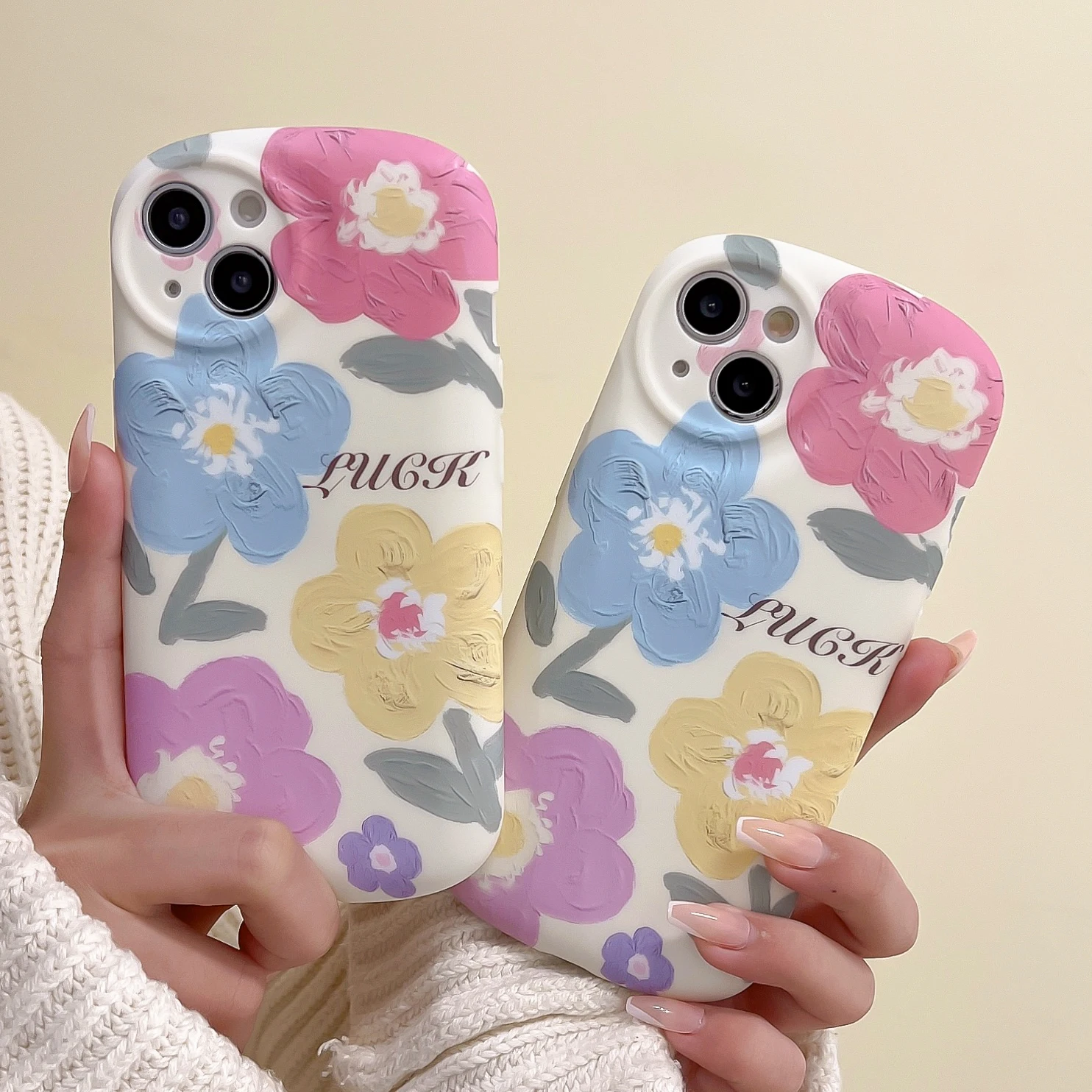 

Oil painting flower Phone Case For iPhone 11 12 13 14 Pro MAX 6 6S 7 8 Plus XS 12 13 Mini X XR SE20 Silicone Protect the Lens