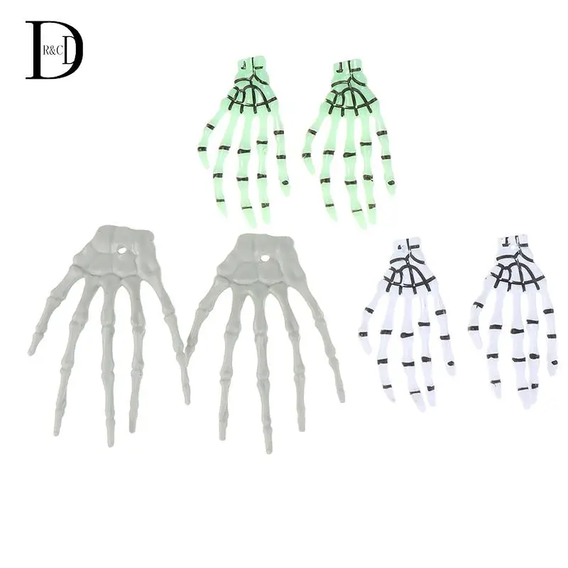 

1Pair Halloween Fake Skeleton Hands Bone Scary Human Hand Zombie Party Terror Props For Halloween Decoration Supplies