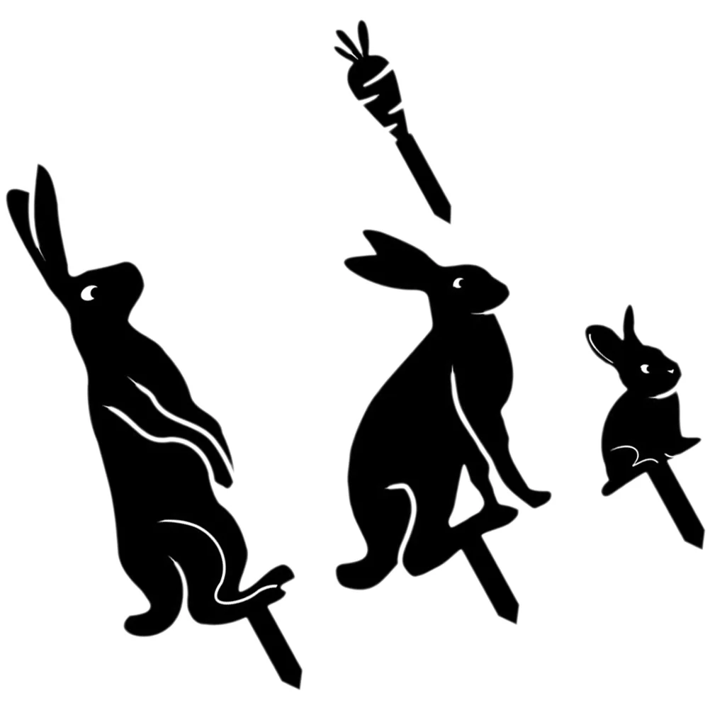 

Easter Stake Garden Bunny Yard Lawn Sign Animal Signs Rabbit Stakes Silhouette Sculpture Outdoor Decor Decoration Welcome