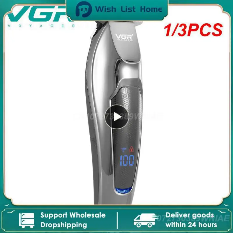 

1/3PCS Hair Clipper Oil Head Engraving Electric Clippers LCD Digital Display Household Professional Electrical Appliances V-070