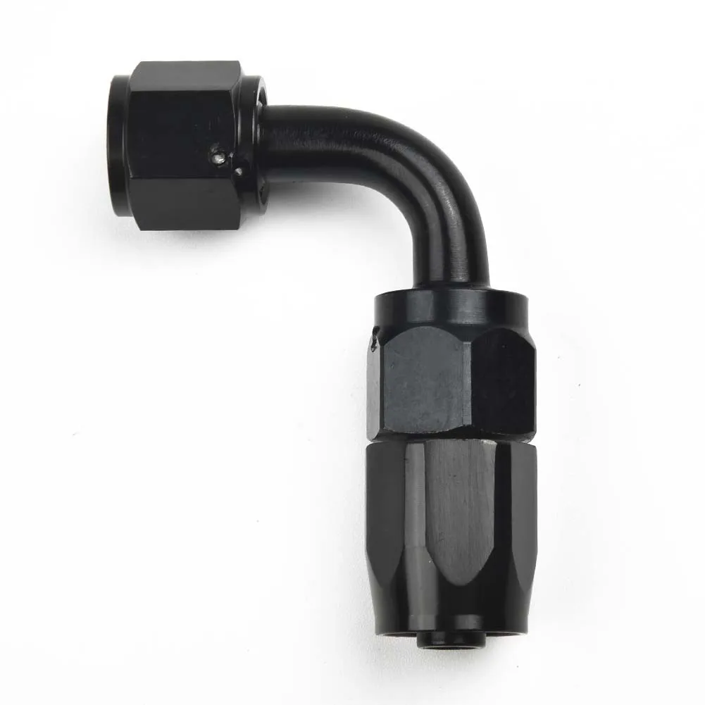 

T-6061 Aluminum Swivel Hose End Fitting Universal AN6 -6AN Accessories Adaptor Black Female Threads Replacement
