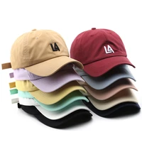 hot sales embroidery letter baseball hats washed cotton cap for men women adjustable snapback hat caps summer dad hats wholesale
