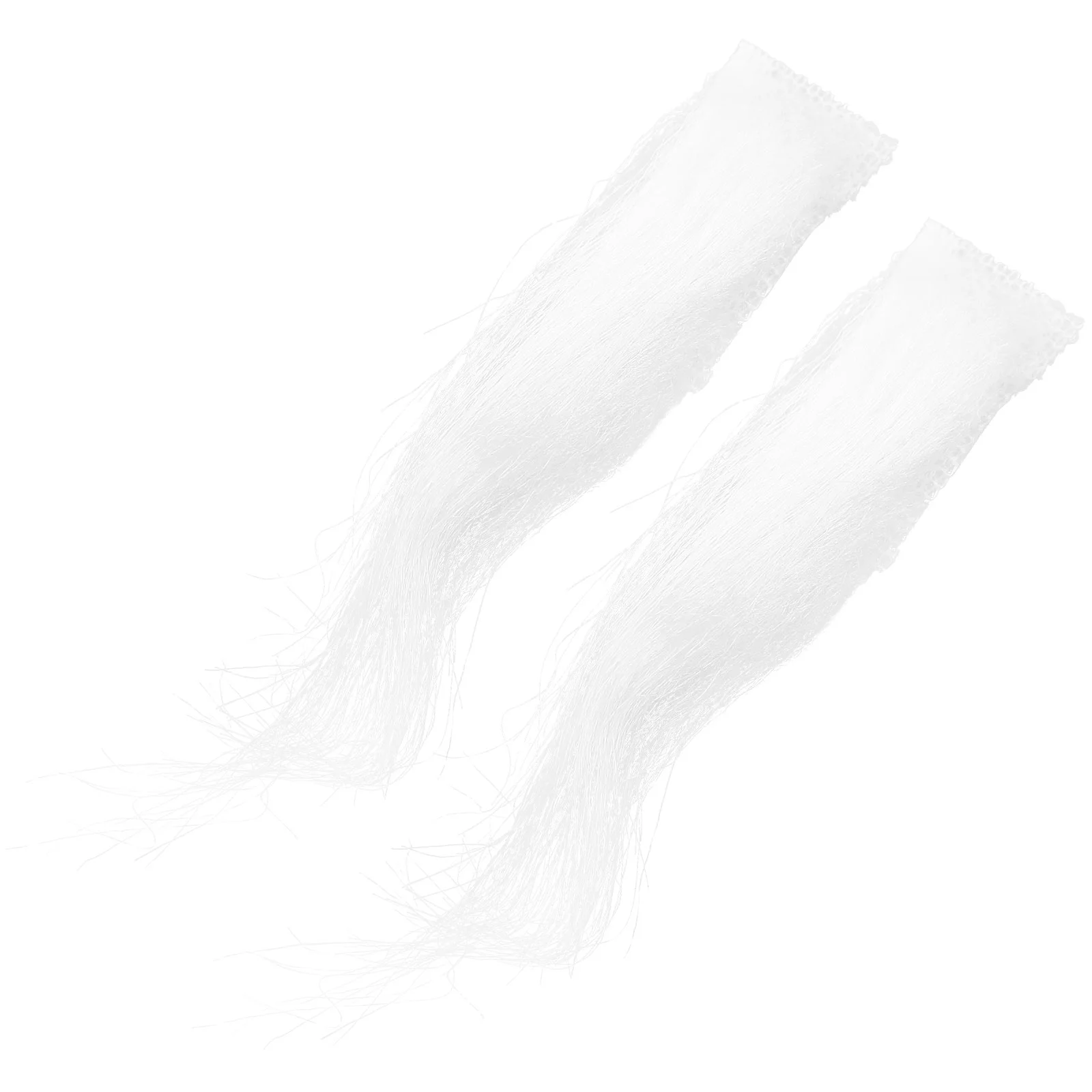 

2 Pairs Men Santa Eyebrows Masquerade Props Christmas Costumes White Plush Elder