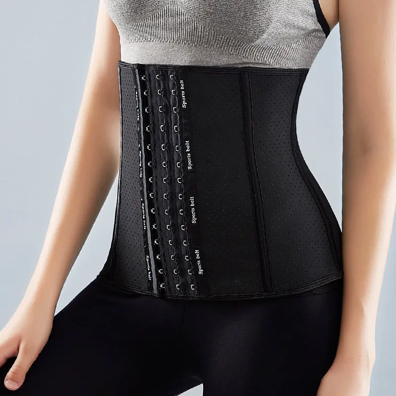 2023 Sales Of Natural Latex Belly In Plastic Belt Take The Body Exercise Female Waist Corset Tie Garment
