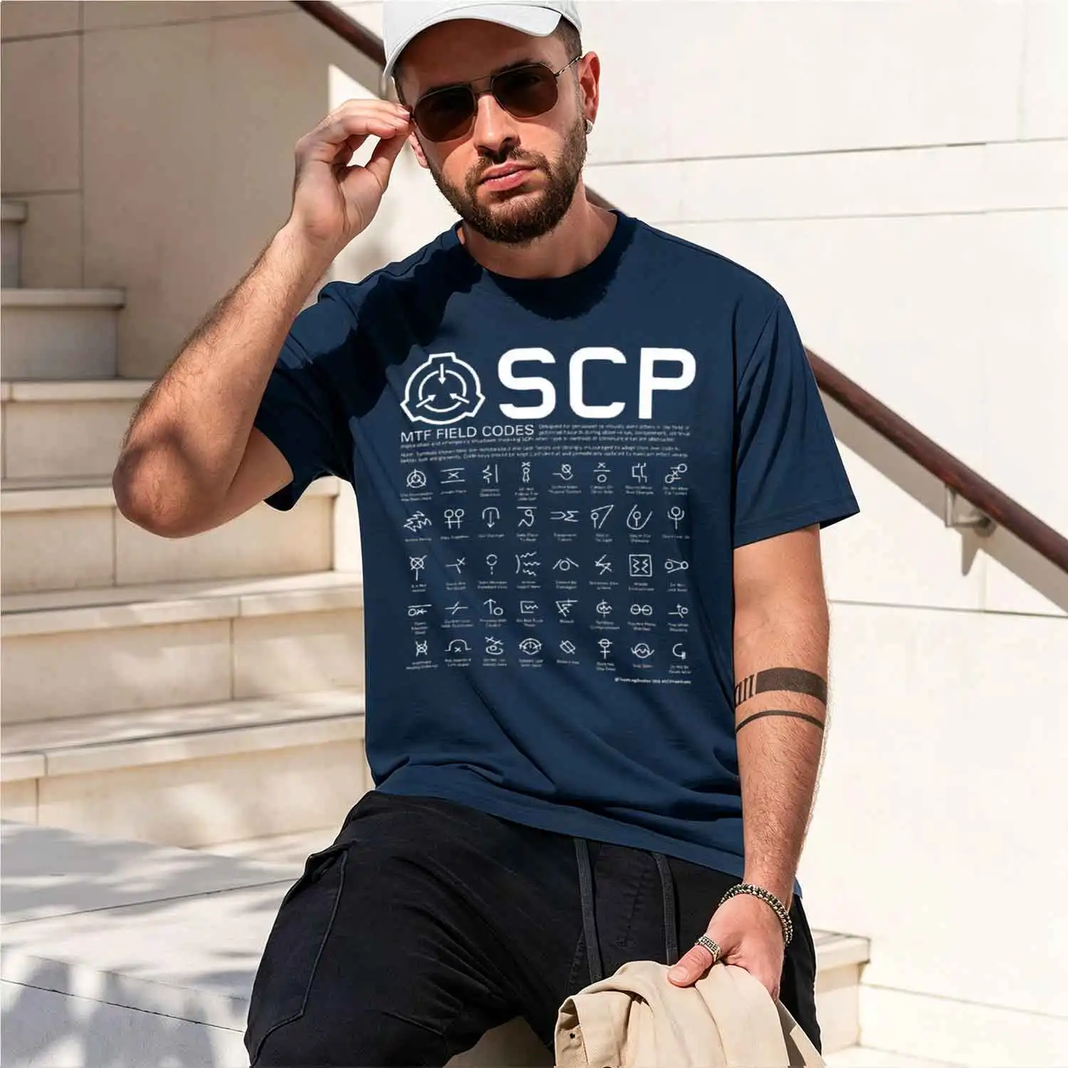 Фото Футболка SCP MTF Field Codes от ToadKing07, милая одежда, новое издание, одежда больших размеров, одежда в стиле аниме, мужская одежда, новая модель 2026 года, с коротким рукавом №5