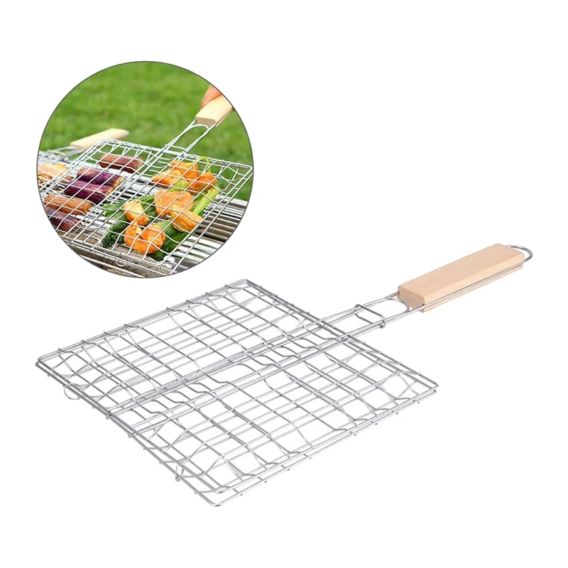Акция! Сетка для барбекю корзина гриля рыбы Складная сетка овощей и аксессуары с