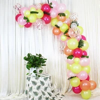 tropical balloon arch garland kit hawaii flamingo style birthday marriage wedding valentine boy girl party decoration supplies