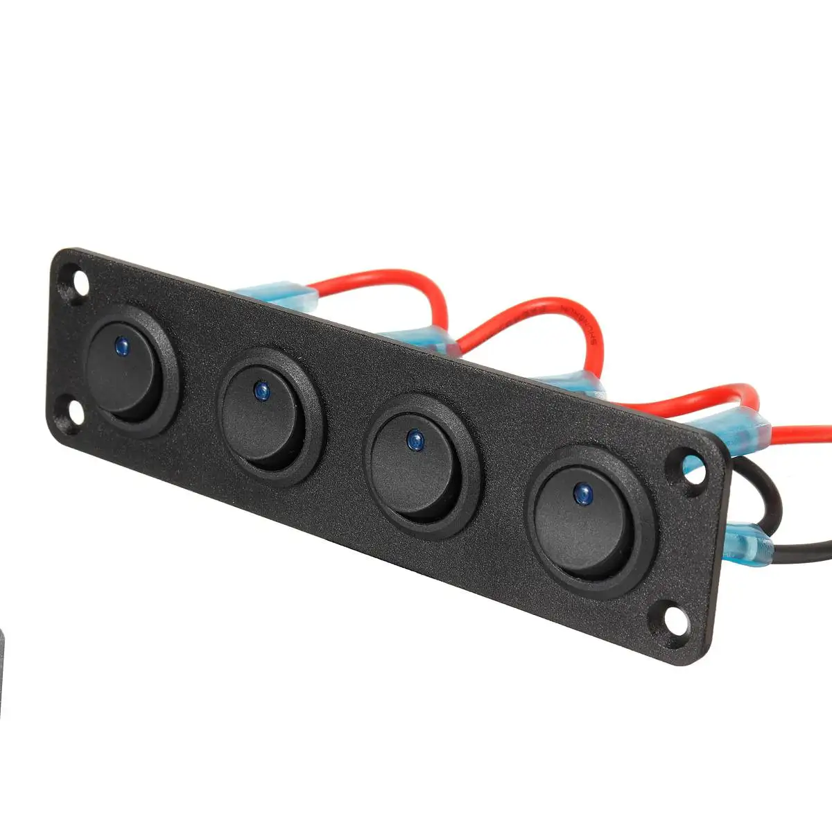 

Universal 12V 1-4 Gang Toggle Switch Panel USB Car Boat Marine RV Truck Blue LED Styling Accessories Marine Rocker Switch