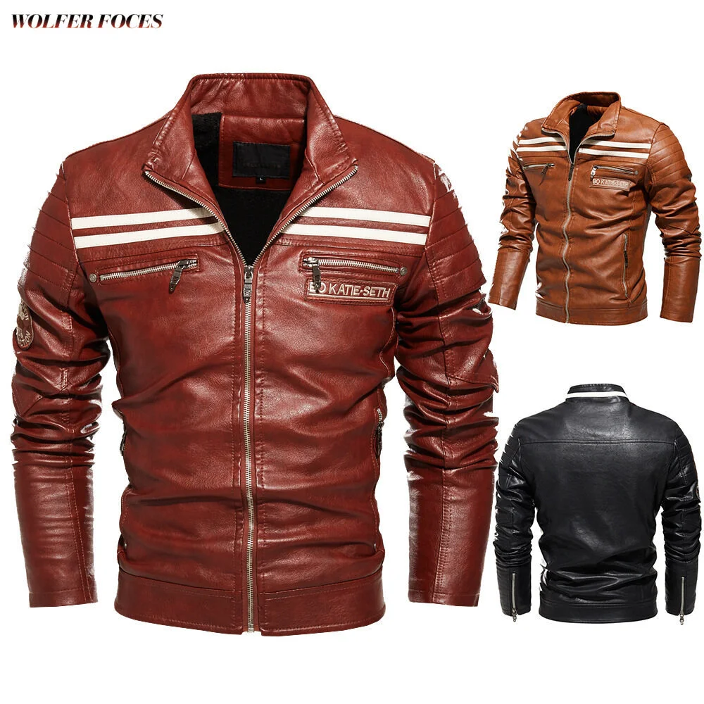 Warm Jackets For Men Windproof Clothes Autumn And Winter Coat Men's 2022 New Style Fashionable Leather Jacket Bomber Male Parkas