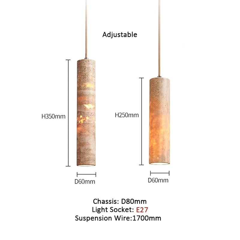 Современный новый тип подвесных светильников из натурального доломита простой