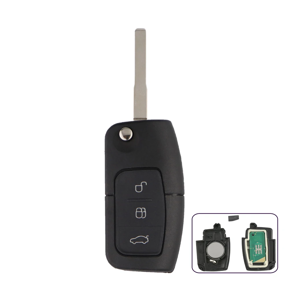 

Дистанционный Автомобильный ключ для Ford Focus Mk2 Mk3 Mk4 Fiesta 2 3 Mondeo Ranger, Fusion C S Max 433 МГц 4D60/63 чип 40/80 бит HU101 FO21 Blade