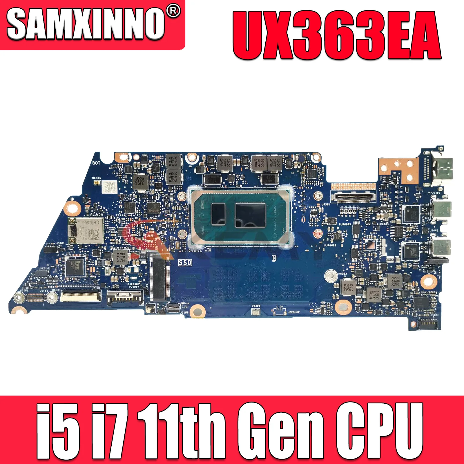UX363EA Материнская плата ASUS Zenbook Flip 13 UX363 BX363EA RX363EA UX363E материнская плата для ноутбука i5 i7 11-го поколения 8 ГБ/16 ГБ ОЗУ