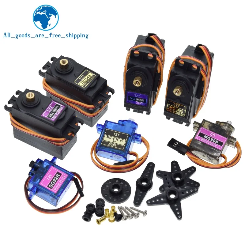 Сервопривод SG90 SG92R MG90S MG995 MG996, металлическая Шестерня для модели вертолета, лодки для Arduino UNO, механический рычаг MG946R MG945R MG996R для самостоятельной сборки