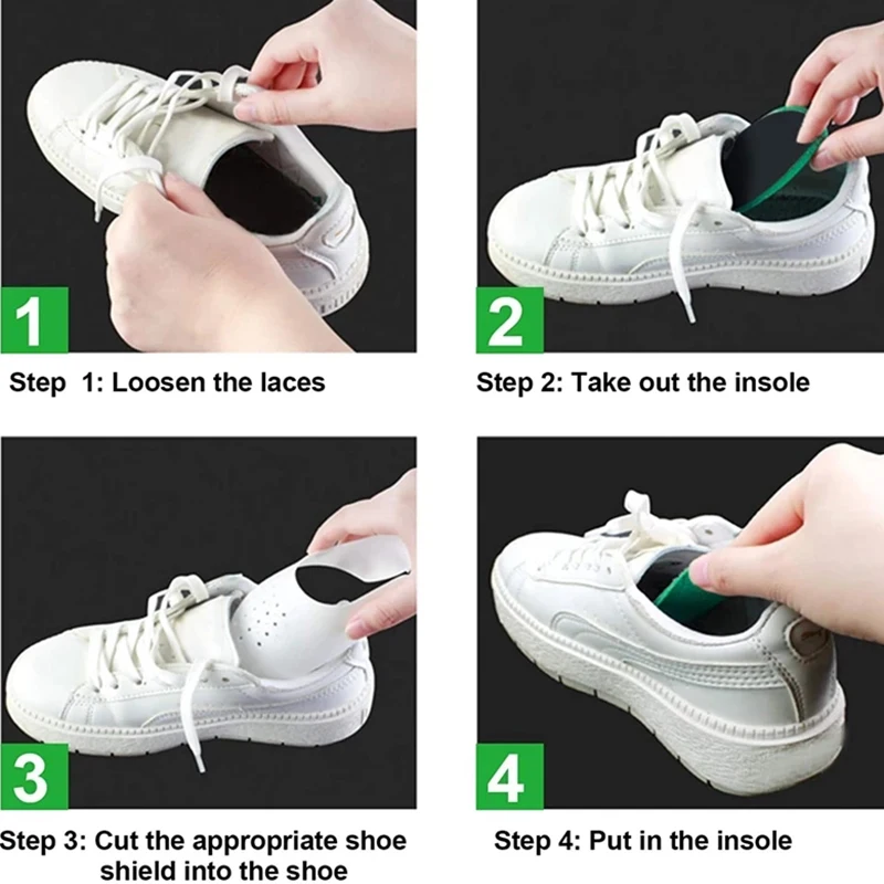 Shoe Protector Shield Sneakers Shoes Accesories Shoe Crease Protector Toe Cap Support Shoe Protector Stretcher Head Shield images - 6