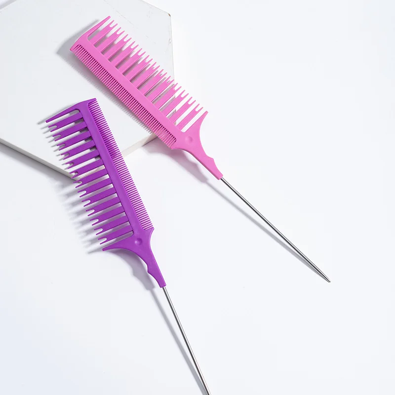 Tip-tail Hairdressing Comb Dyeing Comb Hair Partition Double-sided Highlighting Comb Hair Salon Hair Cutting Hair Styling Combs