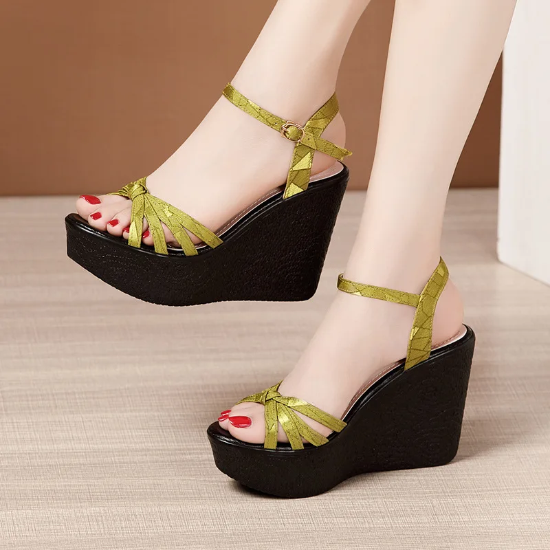 

Platform Wedges Sandals Women Shoes 2023 Summer High Heels Sandals Ladies Office Party Beach