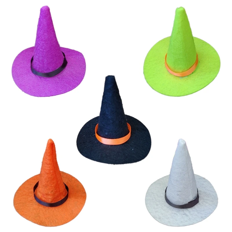 

Мини-шляпы ведьм и мини-веники, маленькие шляпы ведьм для поделок, мини-шляпа ведьмы, декор, Прямая поставка