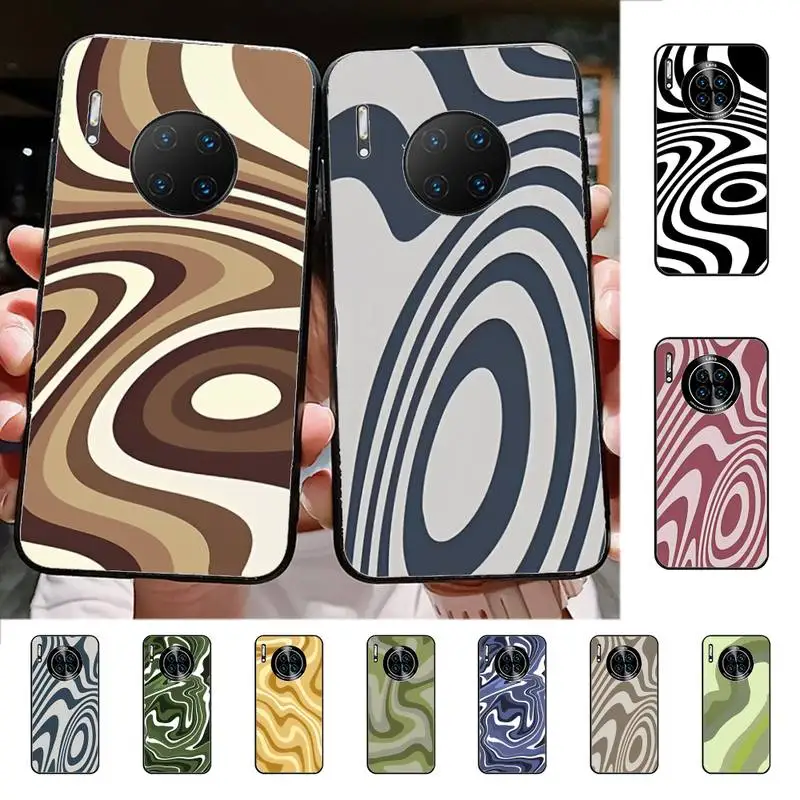 

Liquid Swirl Abstract Pattern Phone Case for Huawei Mate 20 10 9 40 30 lite pro X Nova 2 3i 7se