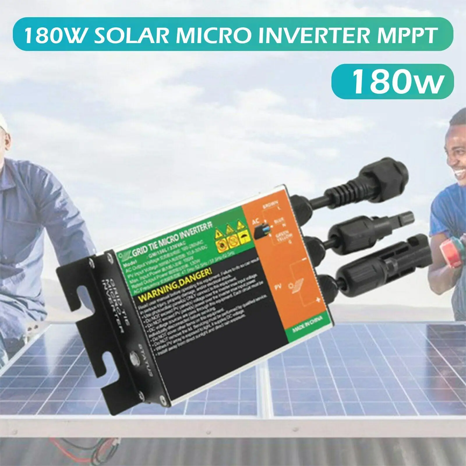 

180 Вт MPPT солнечный PV сетевой Инвертор серии GMI Micro Reverse 22-50 в