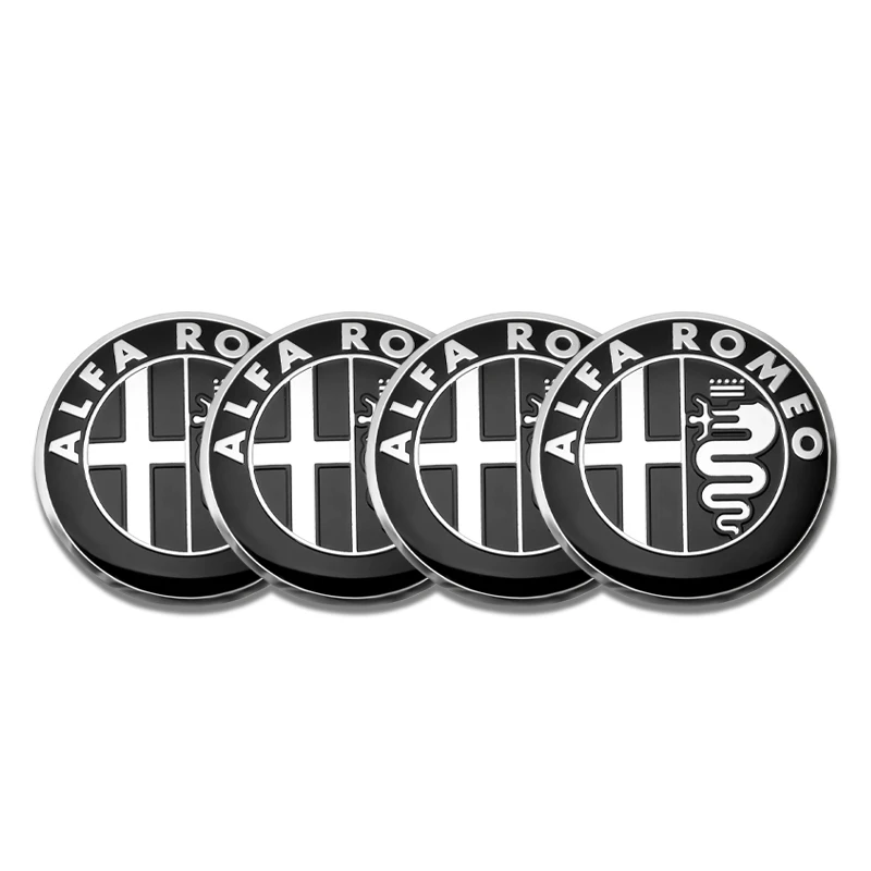 

4 шт./компл., 56 мм, колпаки для центральной ступицы колес автомобиля, наклейки, аксессуары для авто украшения для Alfa Romeo Giulietta GT 159 147 156 Mito Brera