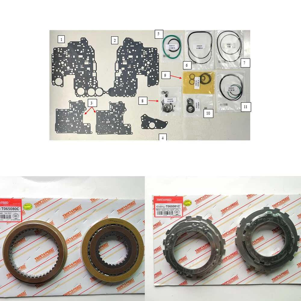 TRANSPEED A245E Automatic Transmission Gearbox Rebuild Kit Clutch O-Rings Gesket Fit For TOYOTA Car Accessories