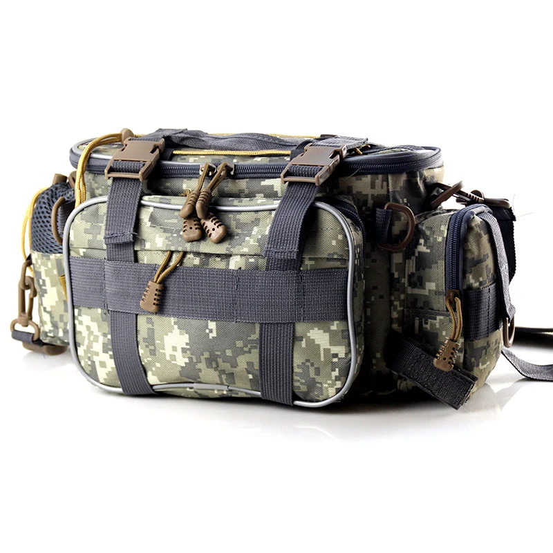 

2021 Multifunctional Fishing Tackle Bags Single Shoulder Crossbody Bag Waist Pack Fish Lures Gear Utility Storage Fishing Bag