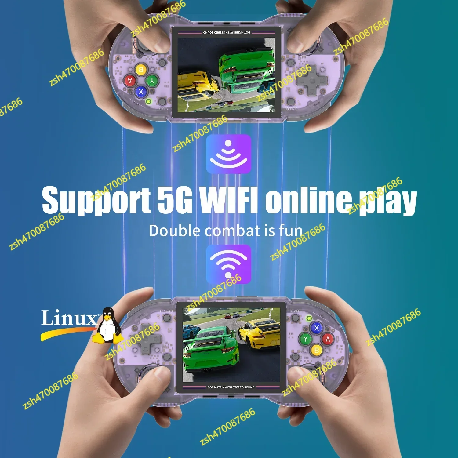 Фото Портативный игровой планшетный ПК Linux, 2025, 353 шт., двойной Wi-Fi, BT5.2, портативные игровые консоли для ретроигр, игроки с портативными игровыми консолями №5