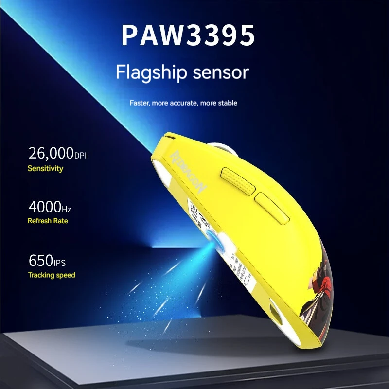 Оригинальная беспроводная мышь REDRAGON G57 Pro Bluetooth 3 режима PAW3395 эргономичная легкая