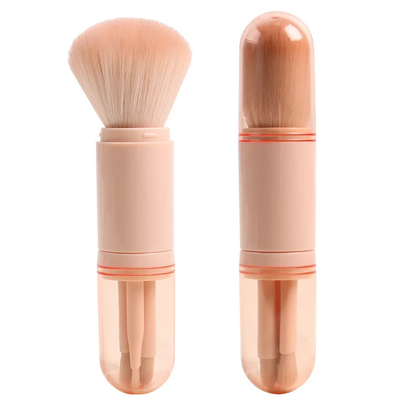 

4 In 1 Makeup Brushes Foundation Eyebrow Shadow Eyeliner Blush Powder Brush Cosmetic Concealer Professional Maquiagem