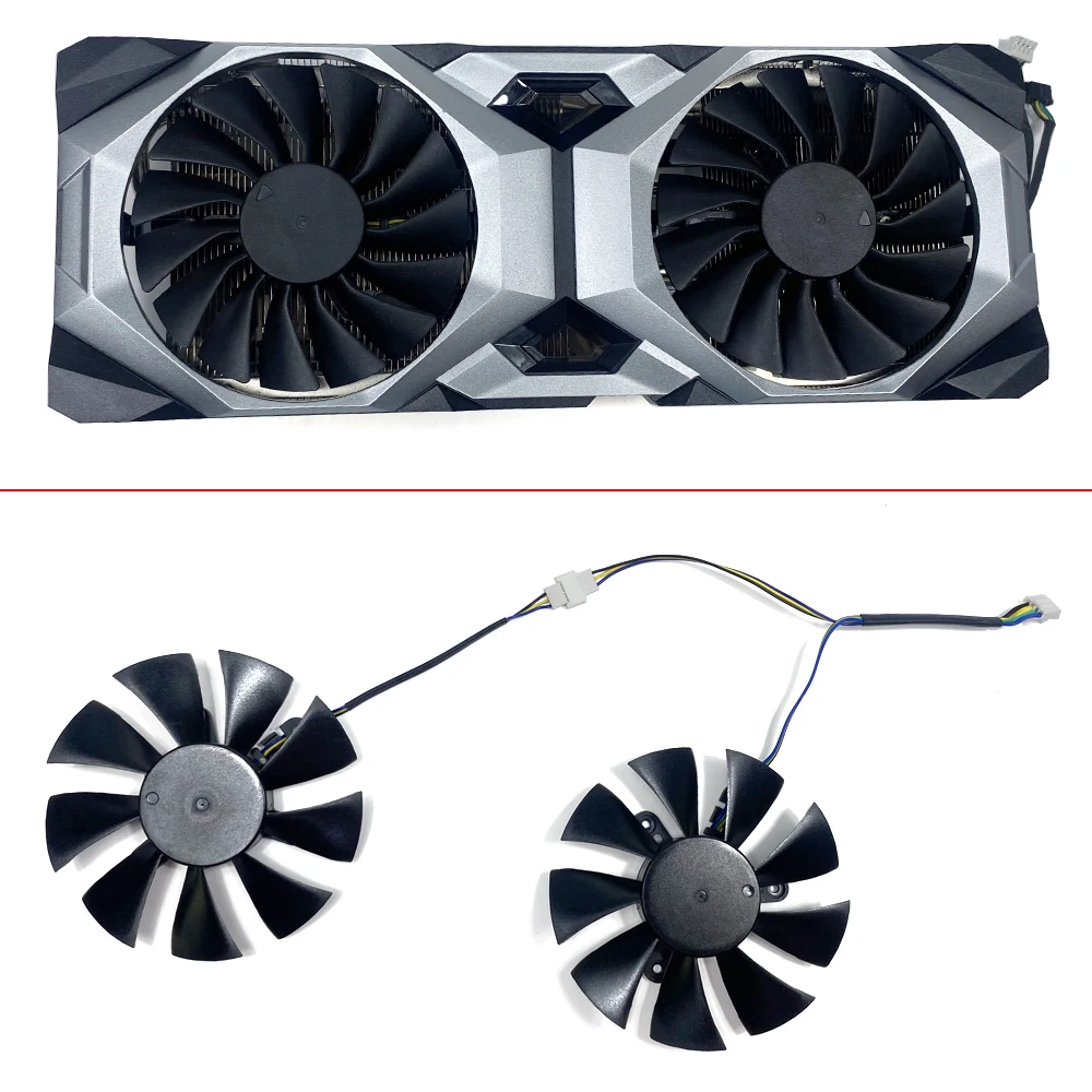 Вентилятор RTX2080 Ti VENTUS для видеокарты MSI RTX 2080Ti 2080, 4-контактный, 12 В, 0,5 А, 2 шт.
