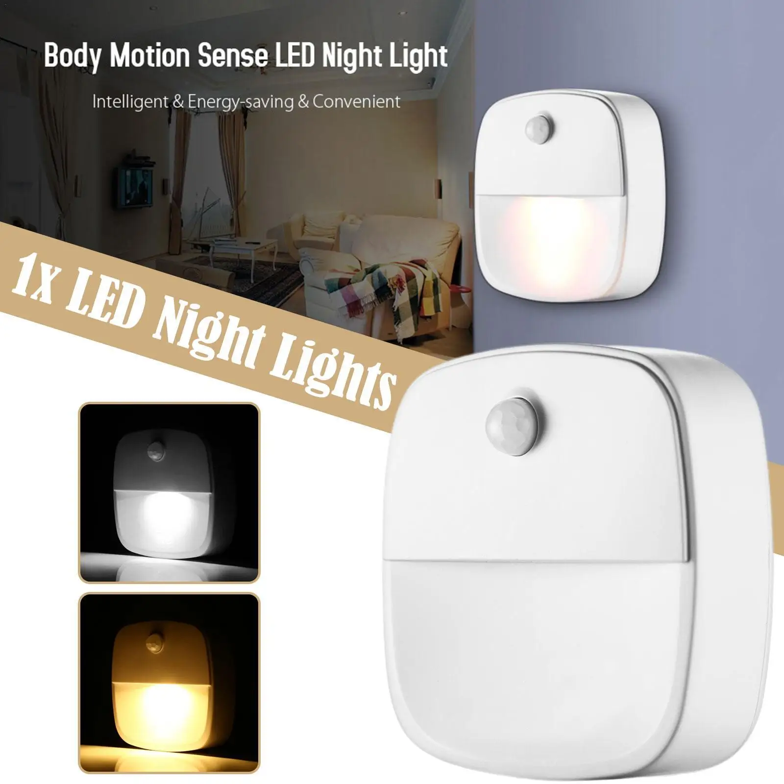 

Intelligent Human Body Induction Night Light Led Aisle Home Rechargeable Automatic Sound Control Light Control Corridor Lamp